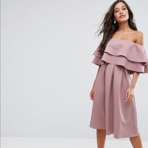ASOS Off the Shoulder Midi